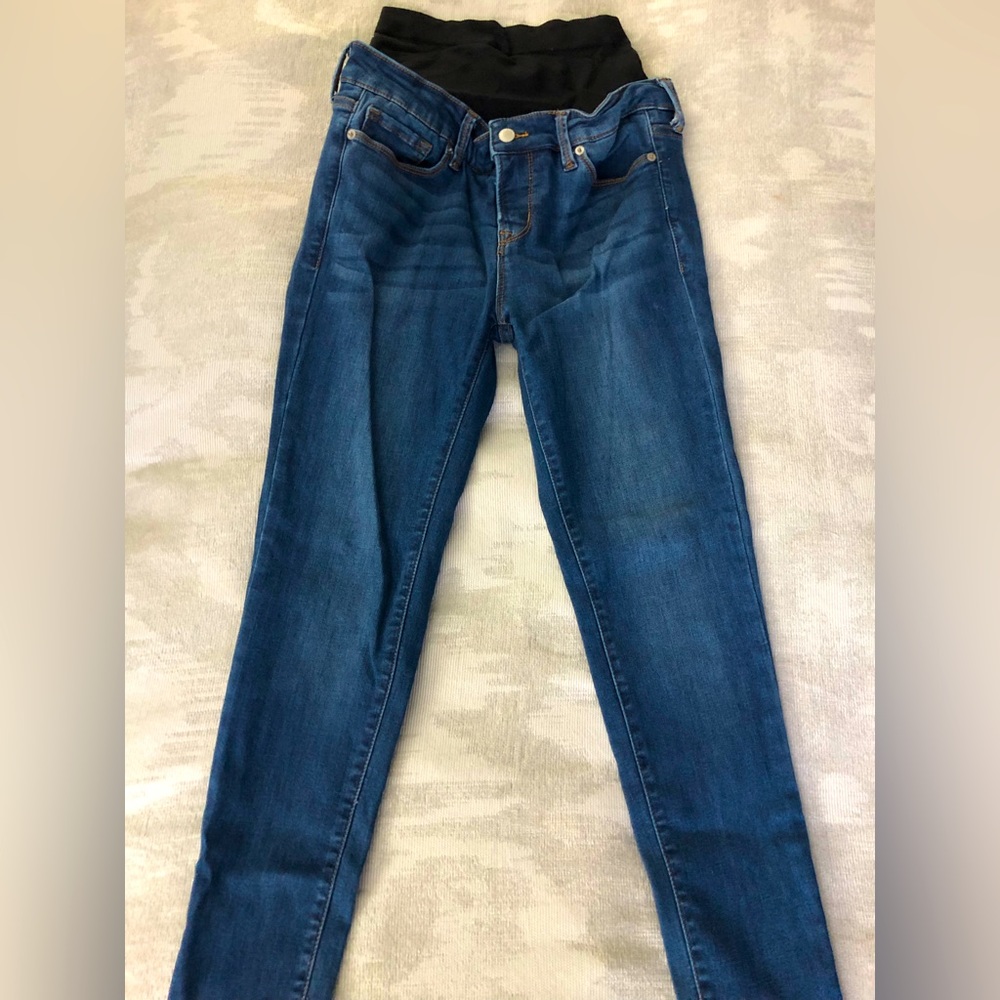Blanqi Everyday Denim Postpartum Support Skinny Jeans - Medium Wash